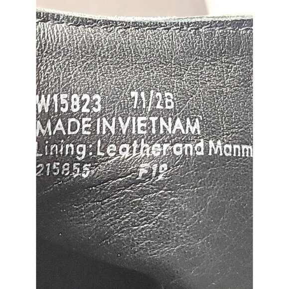 Cole Haan Gray Leather Ankle Boots With Side Zipper & Block Pump Heel Size 7.5 B - Picture 12 of 13